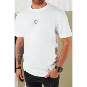 Dstreet Pánské tričko s potiskem bílé RX5457 M, Bílá,