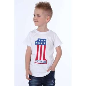 FASARDI Chlapecké tričko s aplikací bílá 116