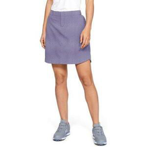 Under Armour Dámská sukně Links Printed Wvn Skort, purple, luxe, 6