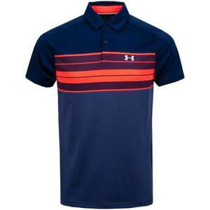 Under Armour Pánské triko s límečkem Vanish Chest Stripe Polo, academy