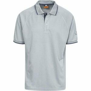 Trespass Pánské tričko s límečkem BONINGTON - velikost L platinum S