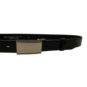 Penny Belts Pánský kožený společenský opasek 35-020-4PS-60 black 115 cm