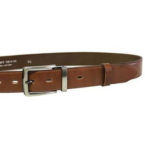 Penny Belts Pánský kožený společenský opasek 35-020-2-48 brown 105 cm