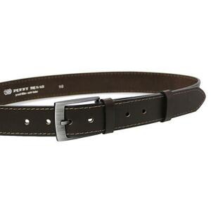 Penny Belts Pánský kožený opasek 35-1-40 dark brown 90 cm