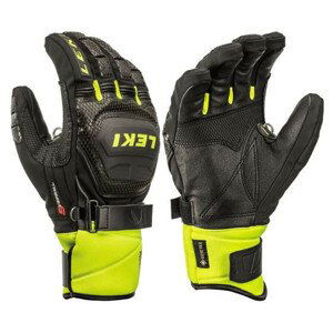 Lyžařské rukavice Leki Worldcup Race Coach Flex S GTX Velikost rukavic: 10/ Barva: černá/žlutá