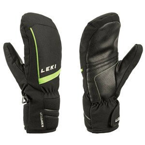 Lyžařské rukavice Leki Max Junior Mitt Velikost rukavic: 6/ Barva: černá/zelená
