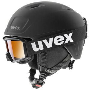 Lyžařská přilba Uvex Heyya Pro Set Velikost helmy: 54-58 cm / Barva: černá