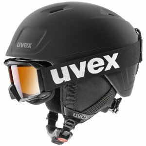 Set přilba a brýle Uvex Heyya Pro Set Velikost helmy: 51-55 cm / Barva: černá