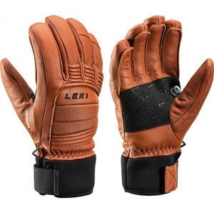 Lyžařské rukavice Leki Copper 3D Pro Velikost rukavic: 8 / Barva: hnědá/černá