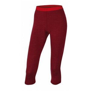 Dámské 3/4 kalhoty Husky Merino 100 Velikost: M / Barva: červená
