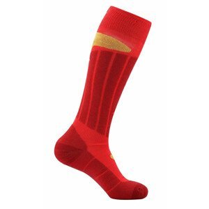 Lyžařské ponožky Alpine Pro Berog Velikost ponožek: 39-42 / Barva: červená