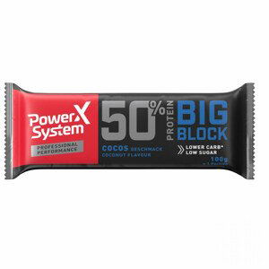 Tyčinka Power System Big Block 50% Bar Cocos 100g