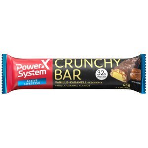 Tyčinka Power System Crunchy Bar 32% Vanilla with Crunchy Caramel 45g