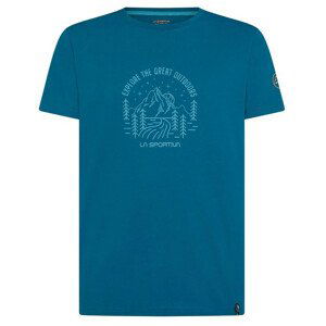 Pánské triko La Sportiva Explorer T-Shirt M Velikost: XL / Barva: modrá