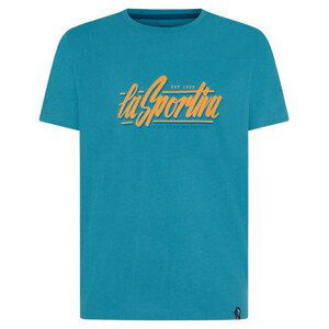 Pánské triko La Sportiva Retro T-Shirt M Velikost: M / Barva: světle modrá