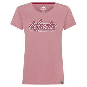 Dámské triko La Sportiva Retro T-Shirt W Velikost: M / Barva: tmavě červená