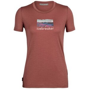 Dámské triko Icebreaker Women Tech Lite II SS Tee Trailhead Velikost: S / Barva: červená