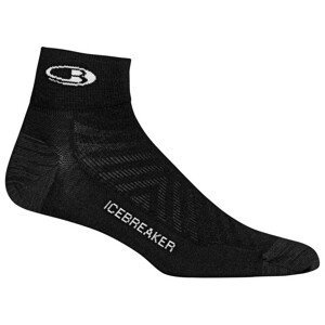 Pánské ponožky Icebreaker Men Run+_Ultralight Mini Velikost ponožek: 44,5 - 46,5 / Barva: černá
