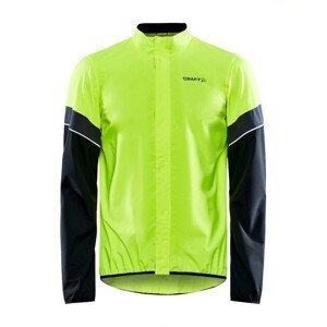 Pánská cyklistická bunda Craft CORE Endur Hydro Velikost: L / Barva: žlutá/černá