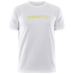 Pánské triko Craft CORE Unify Logo Velikost: M / Barva: bílá