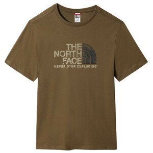 Pánské triko The North Face S/S Rust 2 Tee Velikost: XL / Barva: zelená/hnědá