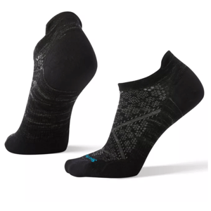 Dámské ponožky Smartwool Run Zero Cushion Low Ankle Socks Velikost ponožek: 34-37 / Barva: černá