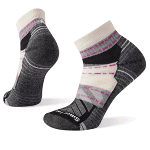Dámské ponožky Smartwool Hike Light Cushion Margarita Ankle Socks Velikost ponožek: 38-41 / Barva: šedá/bílá