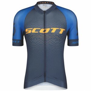 Pánský cyklistický dres Scott M's RC Pro SS Velikost: XL / Barva: modrá/oranžová