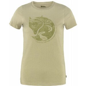 Dámské triko Fjällräven Arctic Fox Print T-shirt W Velikost: S / Barva: béžová