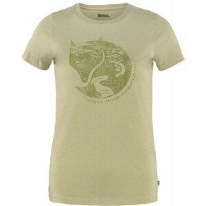 Dámské triko Fjällräven Arctic Fox Print T-shirt W Velikost: L / Barva: béžová