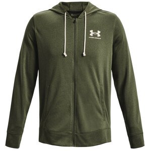 Pánská mikina Under Armour Rival Terry LC FZ Velikost: L / Barva: zelená/bílá