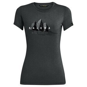 Dámské triko Salewa Lines Graphic Dry W T-Shirt. Velikost: XS / Barva: černá/šedá