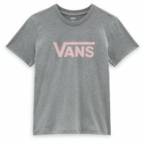 Dámské triko Vans Wm Drop V Ss Crew-B Velikost: M / Barva: šedá/růžová