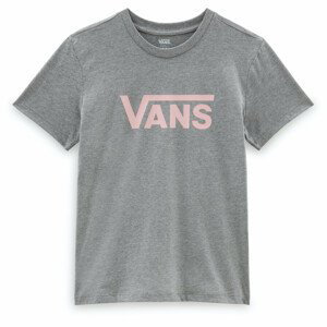 Dámské triko Vans Wm Drop V Ss Crew-B Velikost: S / Barva: šedá/růžová