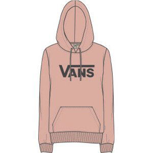 Dámská mikina Vans Wm Drop V Logo Hoodie Velikost: S / Barva: šedá/růžová