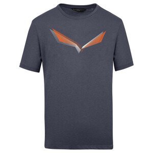 Pánské tričko Salewa Lines Graphic Dry M T-Shirt. Velikost: M / Barva: modrá/oranžová