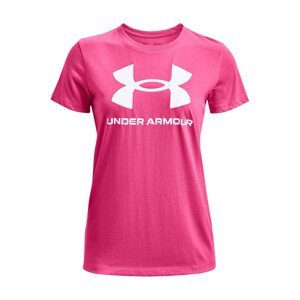 Dámské triko Under Armour Live Sportstyle Graphic SSC Velikost: S / Barva: růžová