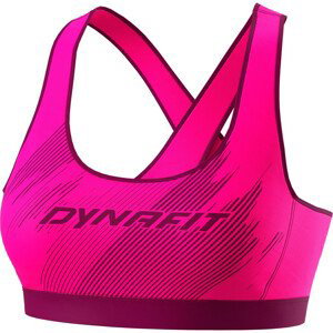 Sportovní podprsenka Dynafit Alpine Graphic W Bra Velikost podprsenky: S / Barva: růžová
