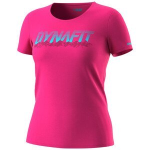 Dámské triko Dynafit Graphic Co W S/S Tee Velikost: S / Barva: růžová