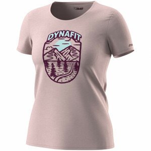 Dámské triko Dynafit Graphic Co W S/S Tee Velikost: S / Barva: růžová/vínová
