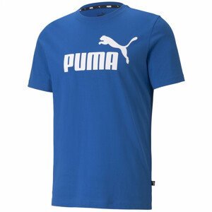 Pánské triko Puma ESS Logo Tee Velikost: L / Barva: modrá