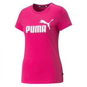 Dámské triko Puma ESS Logo Tee (s) Velikost: L / Barva: růžová/bílá