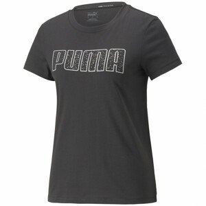 Dámské triko Puma Stardust Crystalline Short Sleeve Tee Velikost: S / Barva: černá