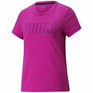 Dámské triko Puma Stardust Crystalline Short Sleeve Tee Velikost: S / Barva: růžová