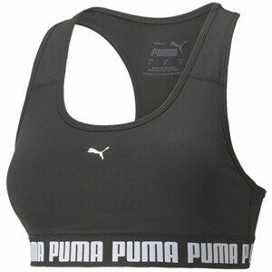 Sportovní podprsenka Puma Mid Impact Strong Bra PM Velikost podprsenky: S / Barva: černá