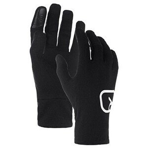 Dámské rukavice Ortovox W's 185 Rock'n'Wool Glove Liner Velikost rukavic: S / Barva: černá
