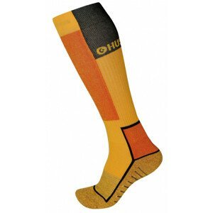 Podkolenky Husky Snow-ski Velikost ponožek: 36-40 / Barva: žlutá/černá