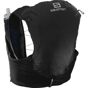 Běžecká vesta Salomon Adv Skin 12 With Flasks Velikost zad batohu: S / Barva: černá