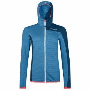 Dámská mikina Ortovox W's Fleece Light Grid Hooded Jacket Velikost: L / Barva: modrá