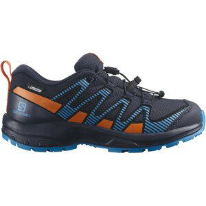 Juniorské boty Salomon Xa Pro V8 Cs Waterproof J Velikost bot (EU): 37 / Barva: modrá/oranžová